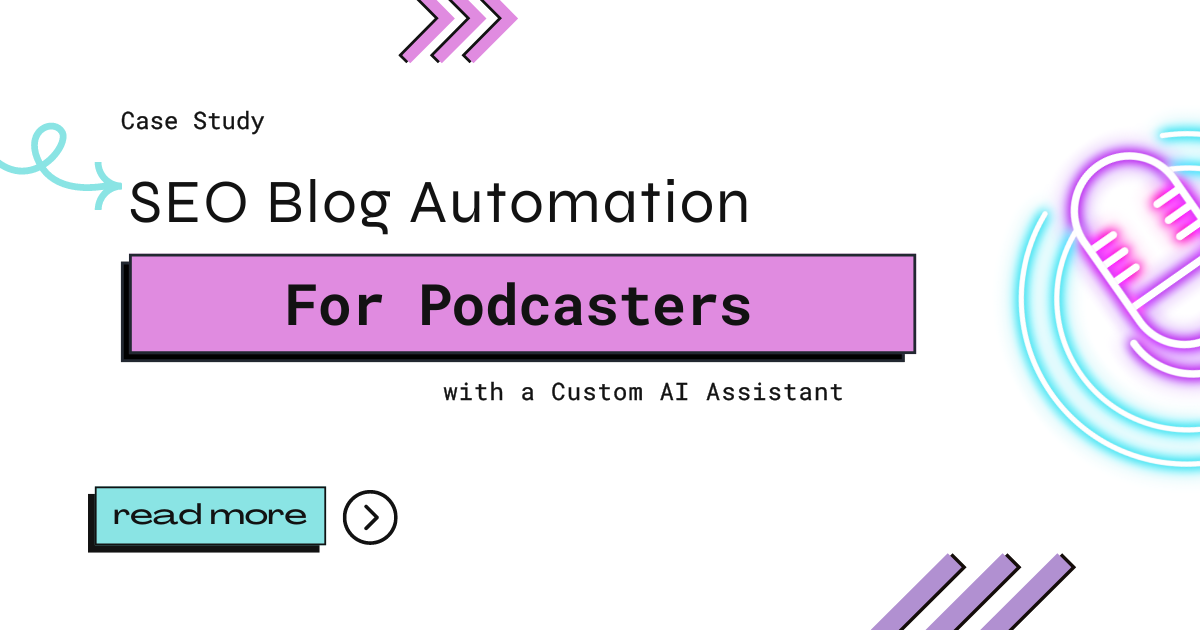 SEO blog automation for podcasters